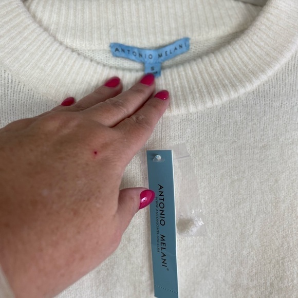 NWT ANTONIO MELANI Alpaca Wool Blend Sweater Size Small - Picture 5 of 10